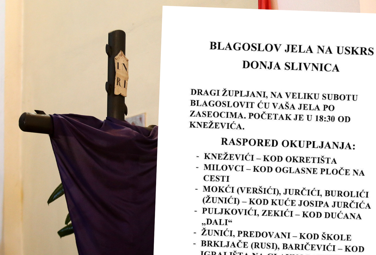 Kod Zadra se dijeli ovaj poziv vjernicima. Nazvali smo župnika