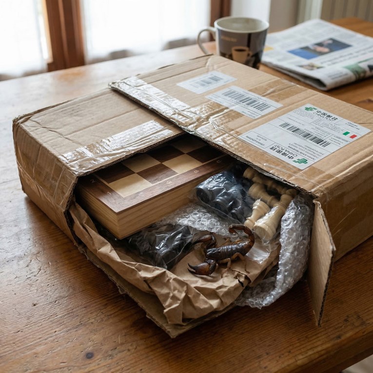 Naručio šahovsku ploču s Temua. Šokiralo ga je što je uz figurice dobio u paketu