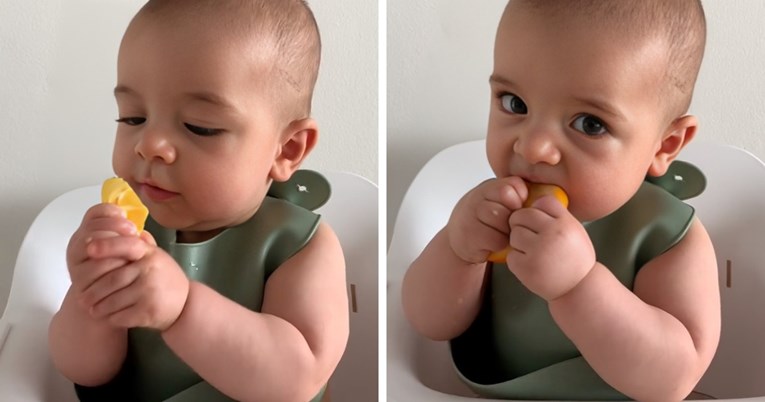 4 milijuna pregleda: Dječak je prvi put jeo naranču, imao je smiješnu reakciju