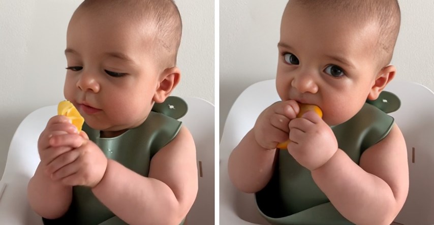 4 milijuna pregleda: Dječak je prvi put jeo naranču, imao je smiješnu reakciju