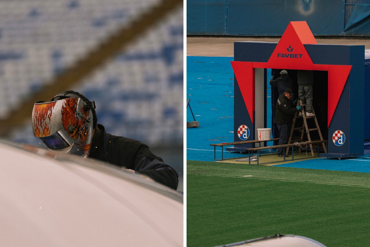 Dinamo objavio fotografije popravaka stadiona