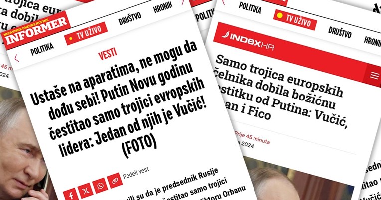 Vučićev tabloid o Indexovom članku: "Ustaše na aparatima, ne mogu da dođu sebi!"