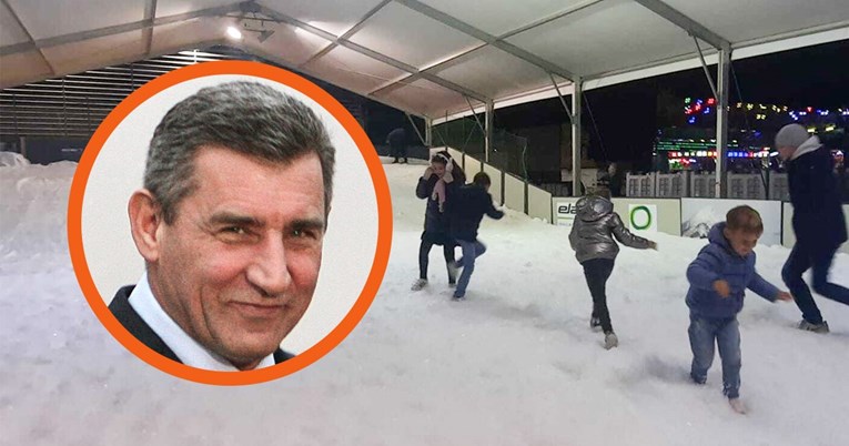 Ante Gotovina osigurao 120 kubika sitnog leda da bi djeca u Zadru imala skijalište