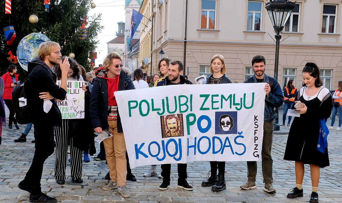 Prosvjed protiv klimatskih promjena u Zagrebu: "Nema više vremena za čekanje"