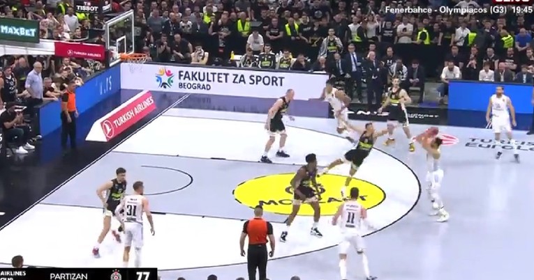 Partizanu je presudio bivši igrač. Pogledajte tricu koja je šokirala 20.000 Grobara