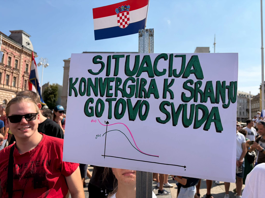 Kužite li foru na ovom matematičkom transparentu s Hoda za Liku?