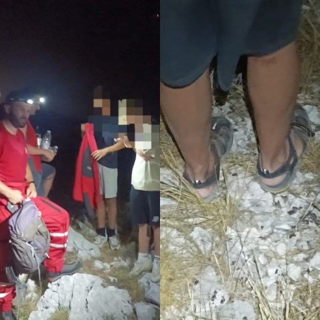 HGSS spasio Nijemca s djecom kod Omiša: "Bili su dehidrirani, a on u sandalama"