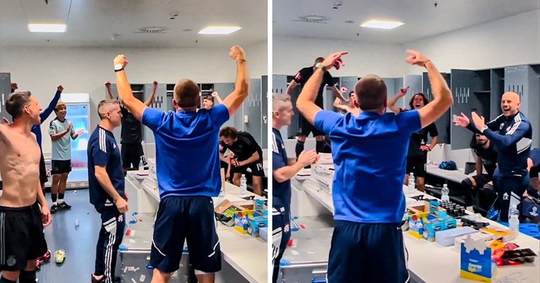 VIDEO Ovako su igrači Dinama i Jakirović slavili pobjedu protiv Osijeka