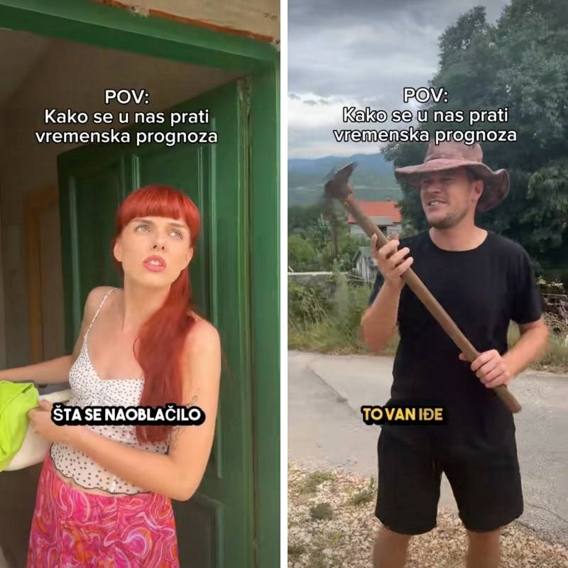 Bračanka pokazala kako se u Dalmaciji predviđa vremenska prognoza, video je hit