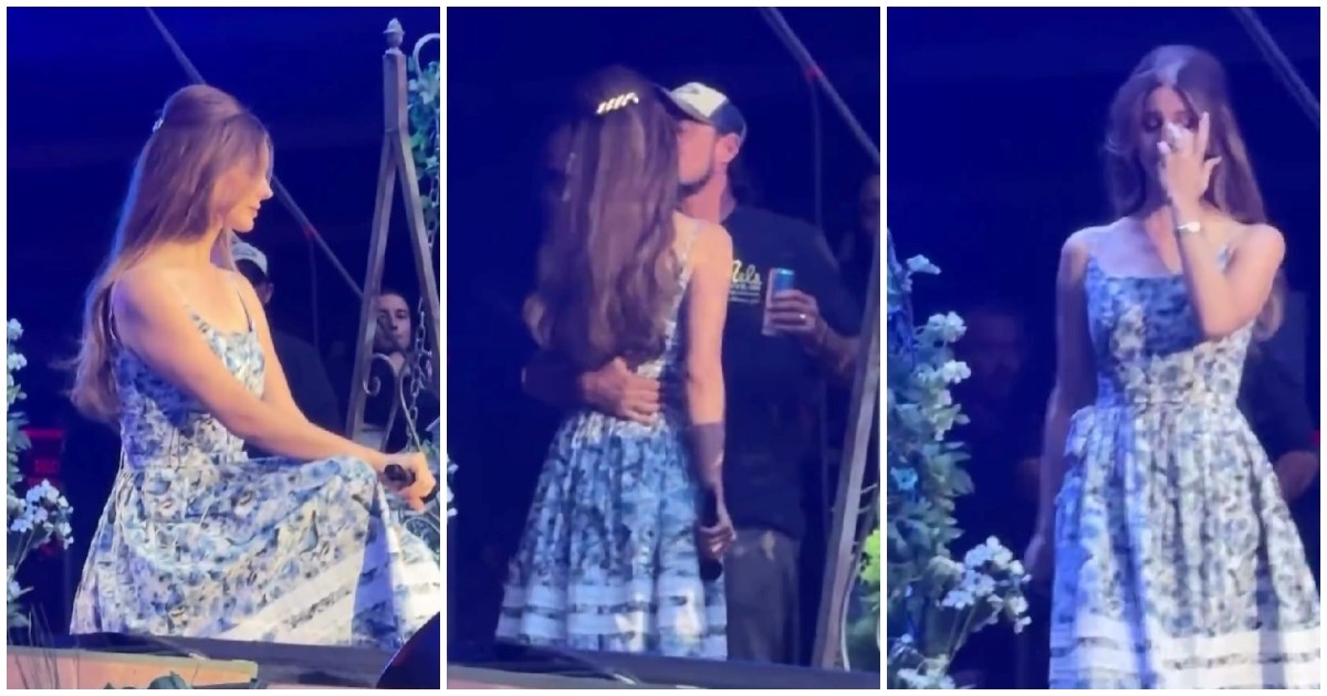 VIDEO Lana Del Rey (40) poljubila supruga (50) usred nastupa pa se rasplakala