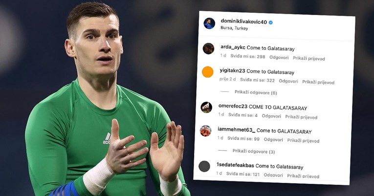 Navijači Galatasaraya zasuli Livakovićev Instagram: "Molimo te, dođi"