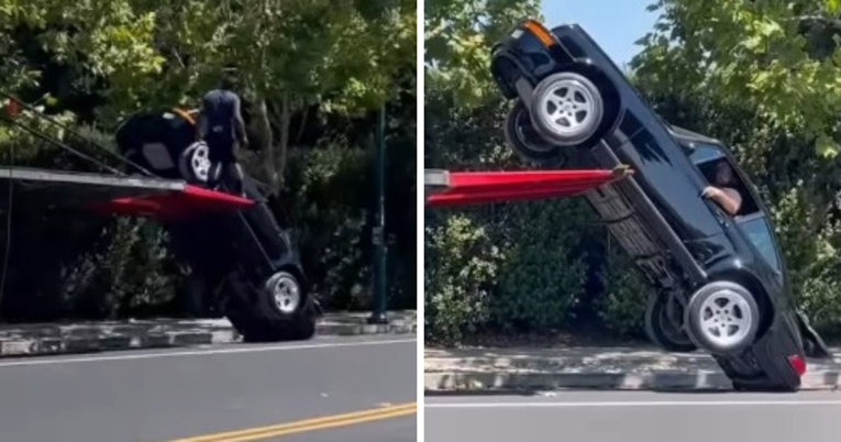 VIDEO Klasični Ruf CTR vrijedan oko 5 milijuna dolara pao s kamiona. Vozač bio unutra