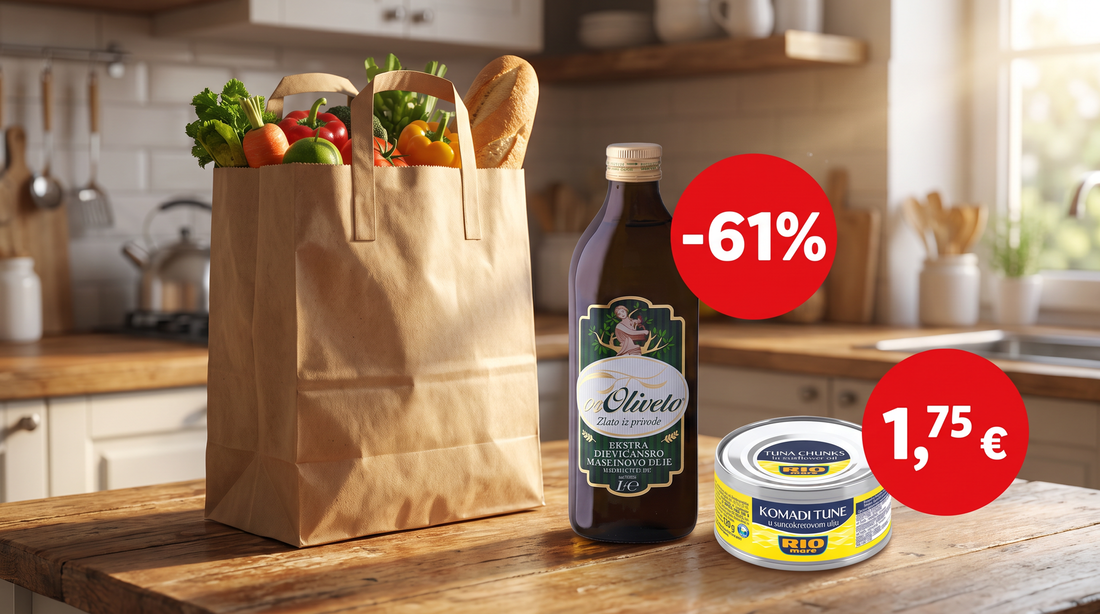 Najbolje cijene danas: Maslinovo ulje na -61%, Rio Mare tuna za 1,75 €
