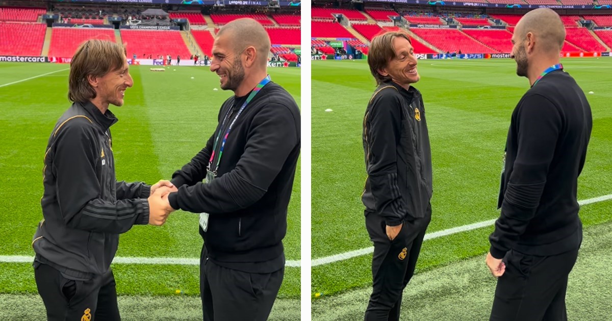 VIDEO Modrić na Wembleyju ugledao bivšeg suigrača iz reprezentacije. Oduševio se