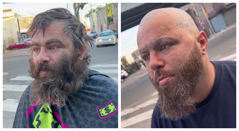 "Ne vjerujem da je to on": Frizer ošišao beskućnika i potpuno ga transformirao