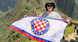 Dino Rađa u Machu Picchuu razvio zastavu omiljenog kluba: Bilo kuda, Hajduk svuda