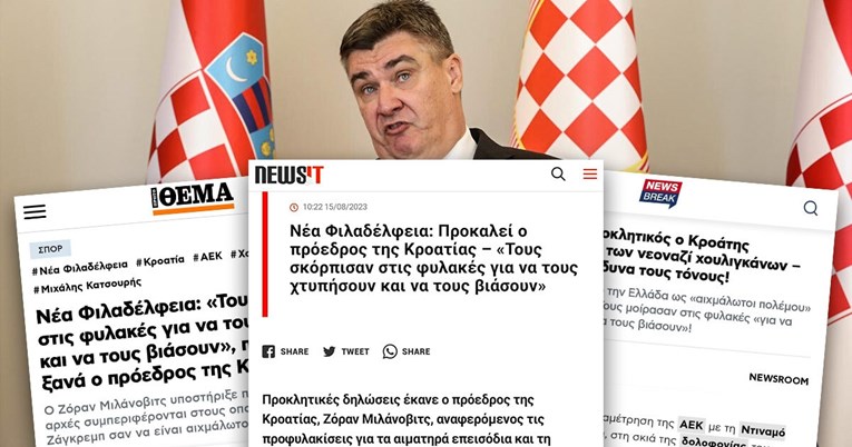 Grčki mediji o Milanoviću: "Opasno provocira, treba mu pokazati gdje mu je mjesto"