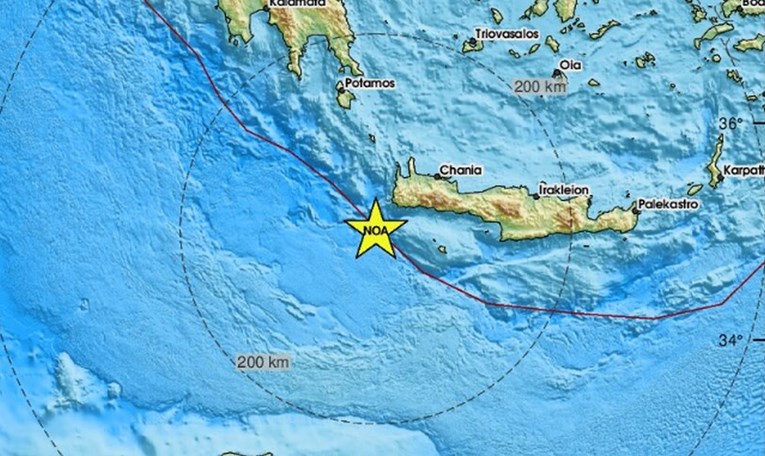 Potres jačine 5.3 pogodio Kretu