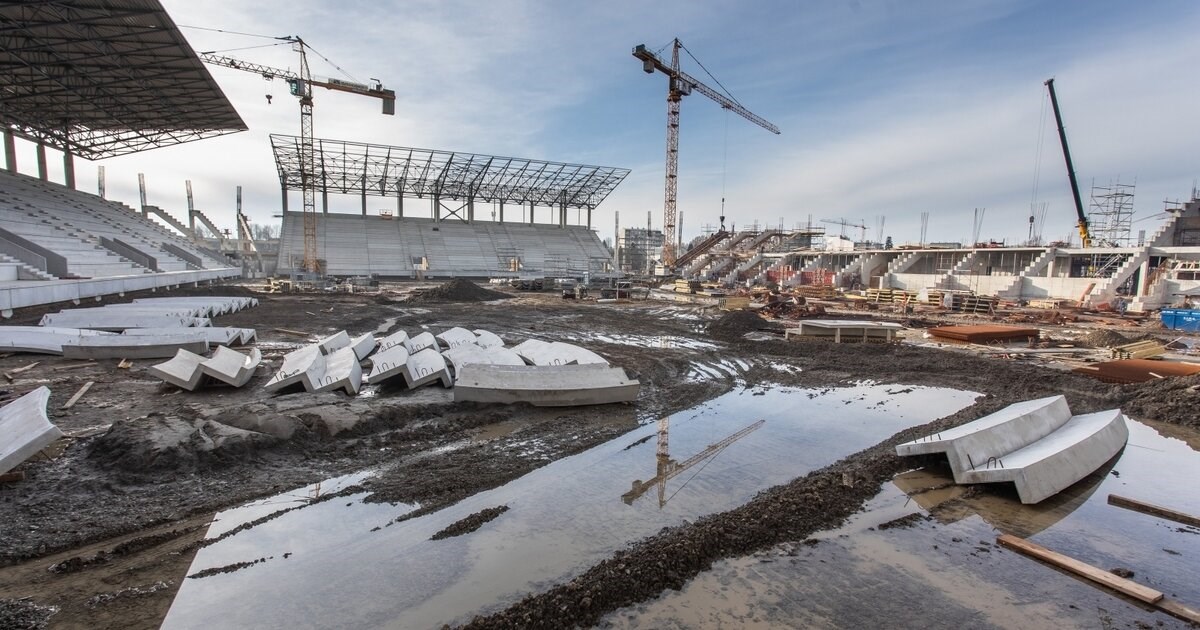 Pogledajte nove kadrove Osijekova stadiona u izgradnji. Niknula je i treća tribina