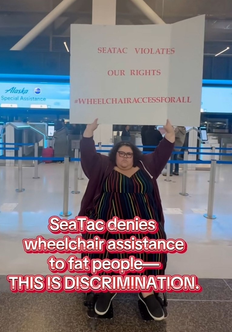 Američka blogerica: Nisu me htjeli gurati u kolicima na aerodromu zbog moje težine