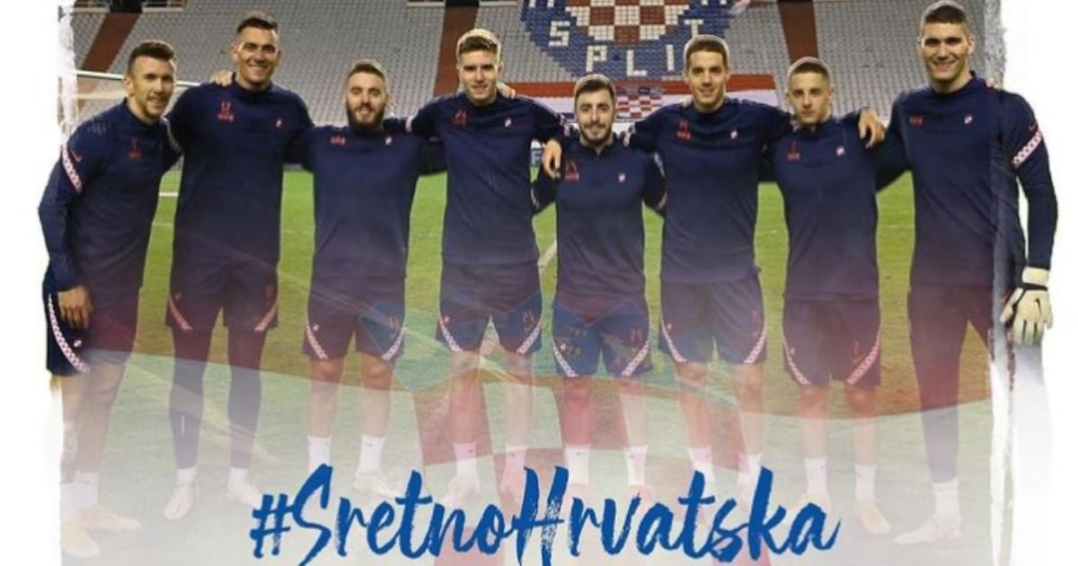 Hajduk fotografijom poželio sreću Hrvatskoj na Euru