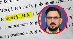 Čovjek za kojeg je Milić slao poruke u diplomskom zahvalio obitelji Milić