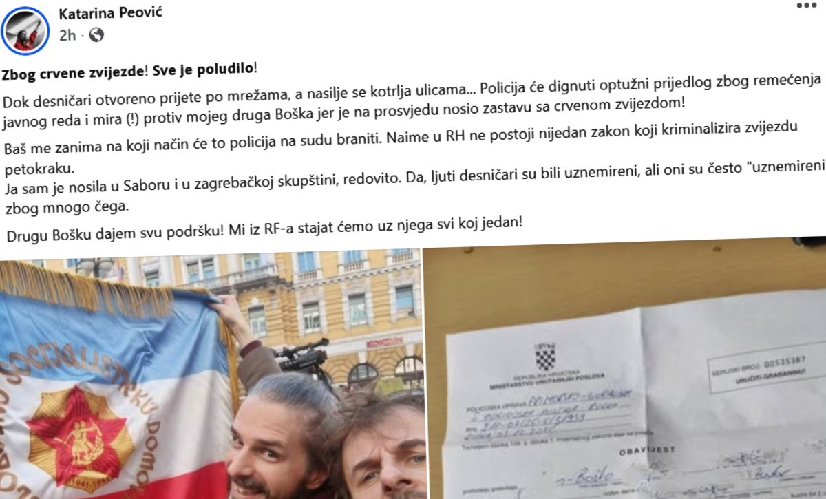 Peović: "Sve je poludilo! Prijavili su mog druga Boška zbog crvene zvijezde!"