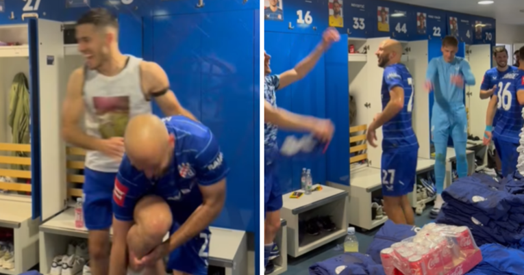 VIDEO Dinamova svlačionica pjeva Mišiću nakon 7:0 pobjede