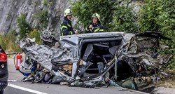 VIDEO Vozač (20) poginuo na A1 kod Ogulina, auto je potpuno smrskan