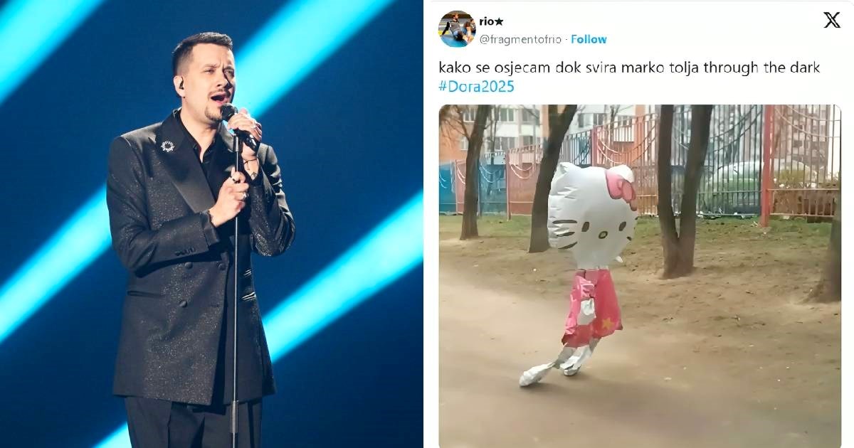 "Tužni Sam Smith za siromašne": Pogledajte sprdnje na nastup Marka Tolje na Dori