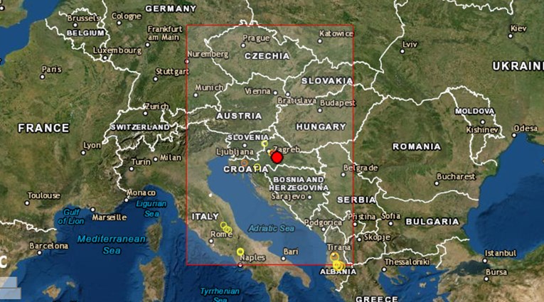 Slab potres magnitude 2.3 po Richteru u Zagrebu