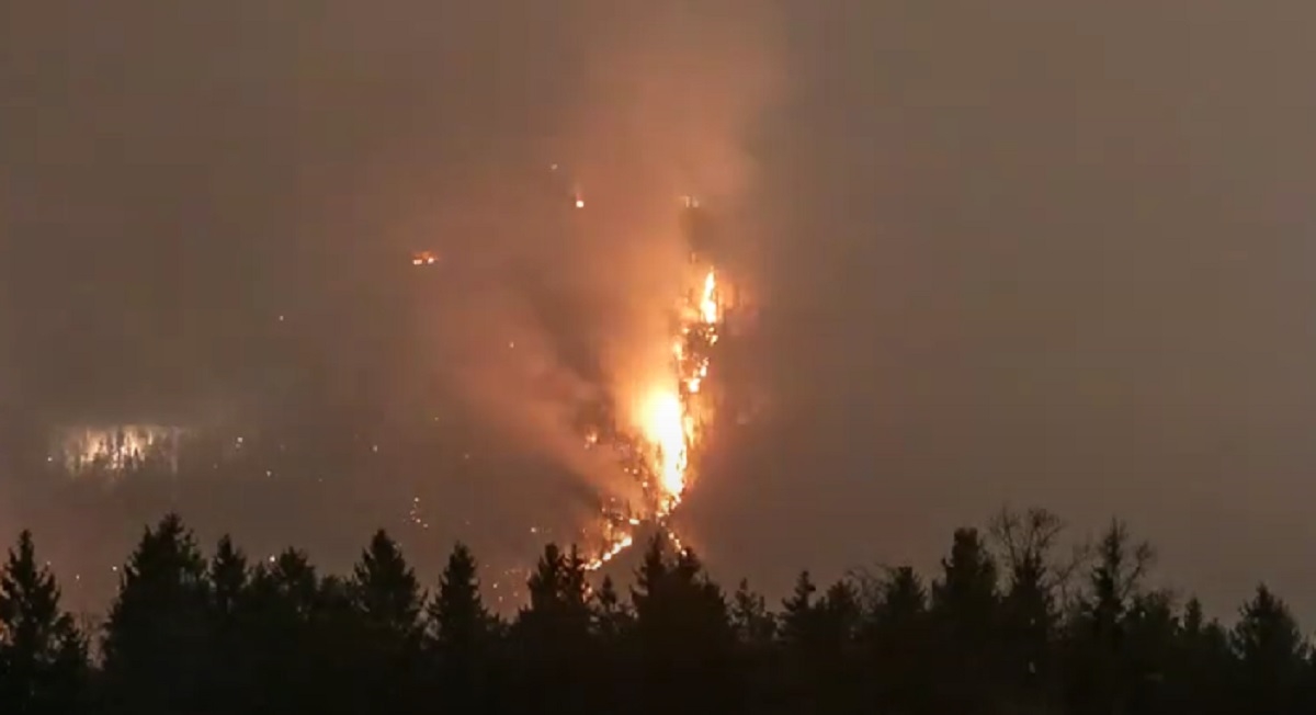 Velik šumski požar u Sloveniji, gore vikendice, ozlijeđeni vatrogasci