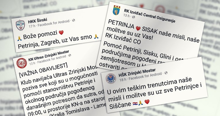 Klubovi iz Mostara i Ljubuškog šalju pomoć Hrvatskoj: "Zajedno smo u ovome"