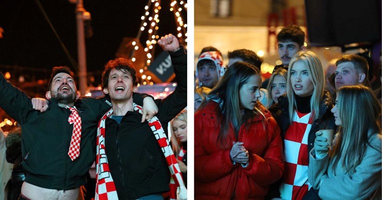 FOTO Pogledajte kako je izgledala navijačka atmosfera u centru Zagreba