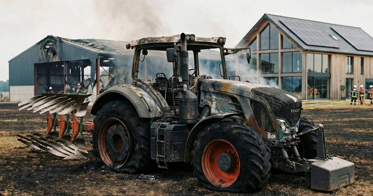 U požaru kod Osijeka izgorio traktor vrijedan 30 tisuća eura