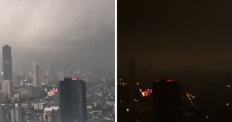 VIDEO Istanbul prekrio golemi crni oblak, dan se pretvorio u noć