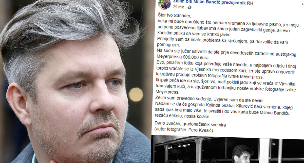 Juričan objavio sliku mladog Sanadera iz tramvaja