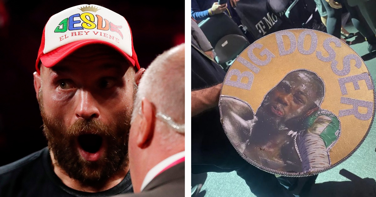 Ovo je stolica na kojoj je Fury sjedio u svom kutu. Wilderu se neće svidjeti