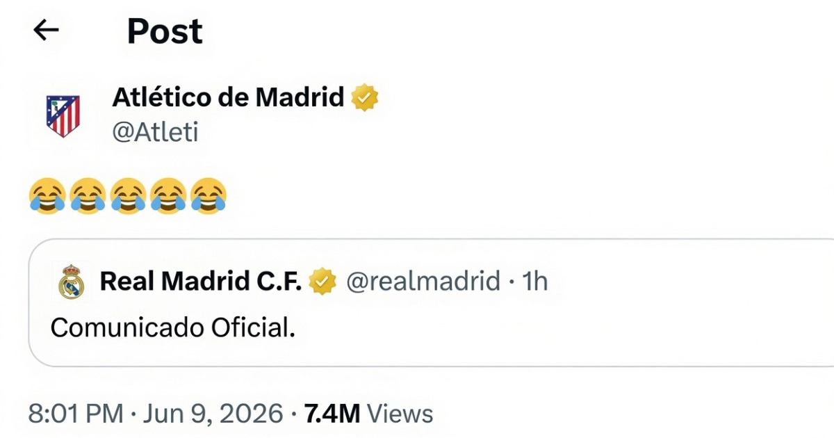 Atletico odgovorio Realu: "Nasmijavate nas više od Barcelone"