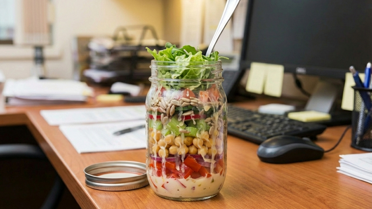 Ne znate što jesti na poslu? Napravite ovu putnu salatu u par minuta