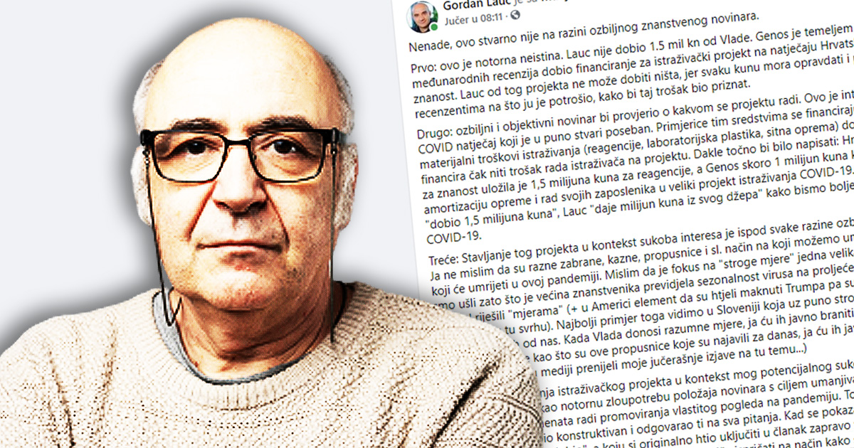 Odgovor Nenada Jarića Dauenhauera na optužbe Gordana Lauca