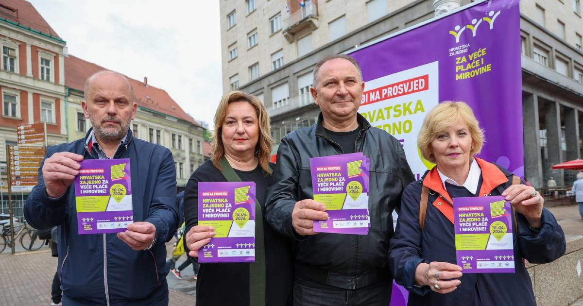 Sindikati danas prosvjeduju u Zagrebu. Traže veće plaće i mirovine