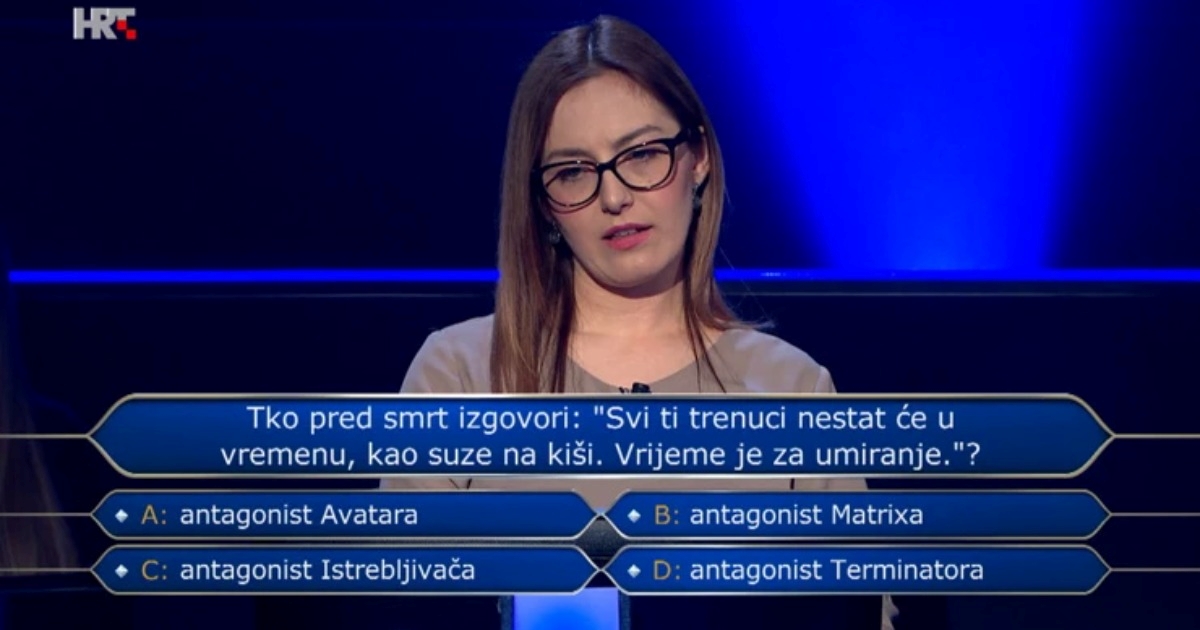 Sanja u Milijunašu krivo odgovorila na pitanje za 64.000 kuna. Znate li vi odgovor?