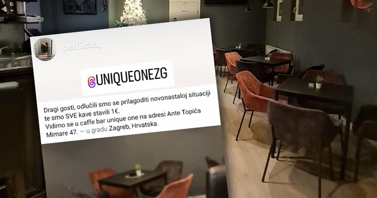 Zagrebački kafić snizio cijene svih kava na 1 euro: "Želimo da je gostima ugodno"