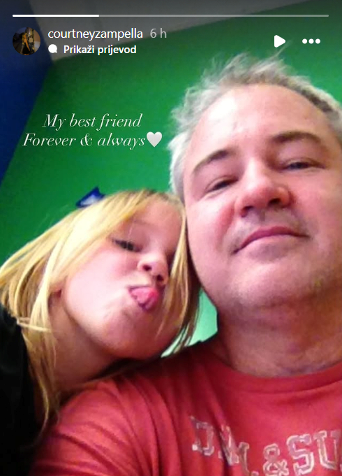 Kći poginulog Vincea Zampelle oprostila se od oca zajedničkom fotografijom 