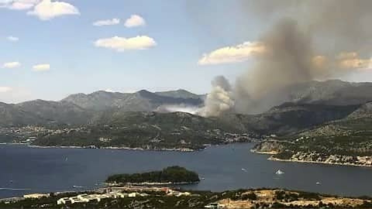 Zaustavljeno širenje požara kod Dubrovnika, vatrogascima problem stvara bura