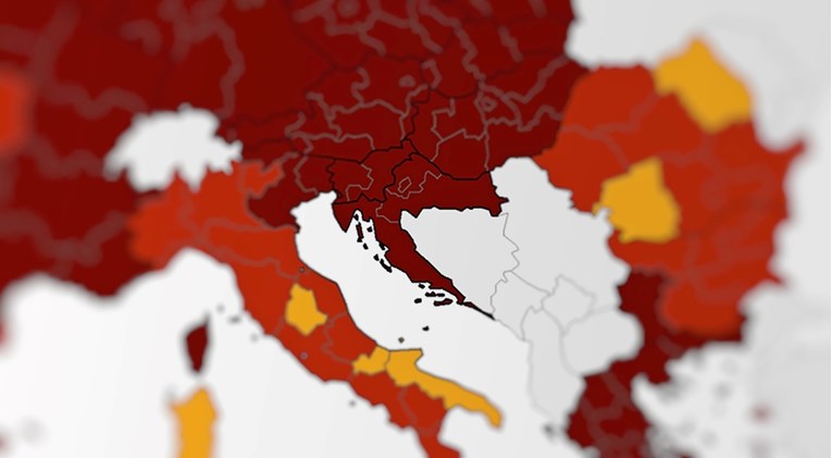 Objavljena nova korona-karta EU, cijela Hrvatska tamnocrvena