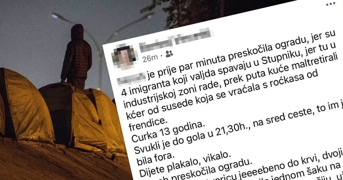 Izmislio da su 4 migranta napala i skinula curicu kod Zagreba. Policija ga prijavila