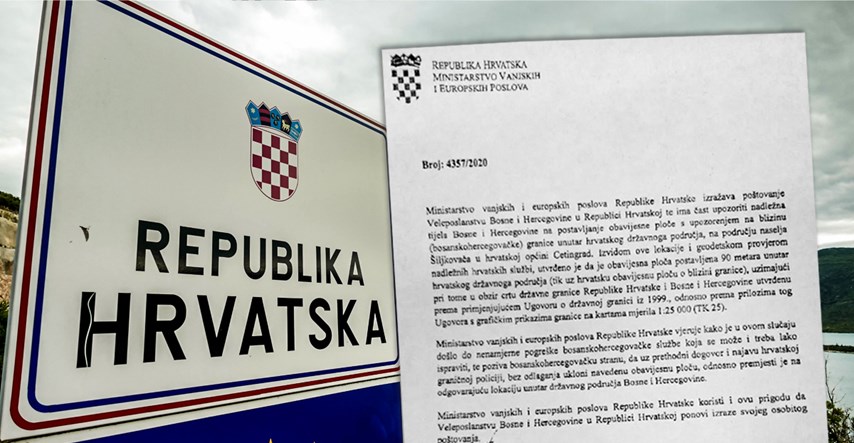BiH ušla u hrvatski teritorij 90 metara, dobila diplomatsku notu