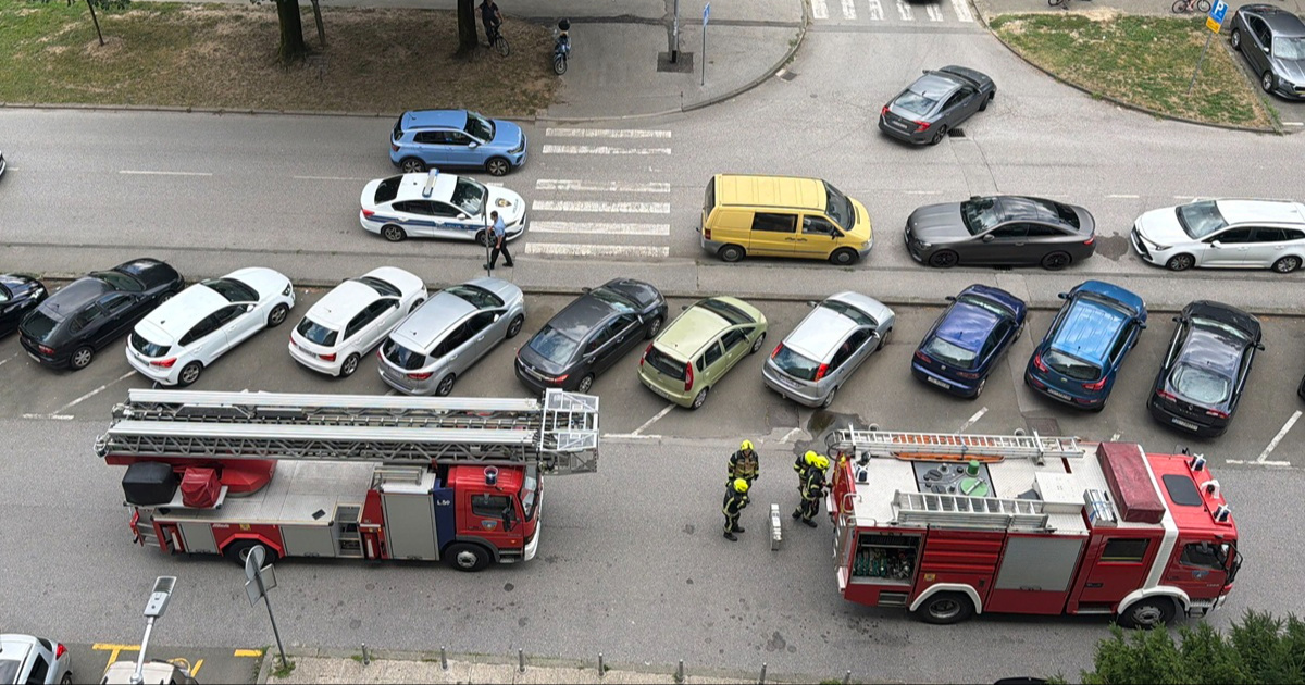 VIDEO U Zagrebu se iz stana počeo širiti gust dim. Vatrogasci izvukli ošamućenu osobu